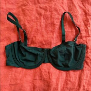 CUUP Forest Green Balconette Bra